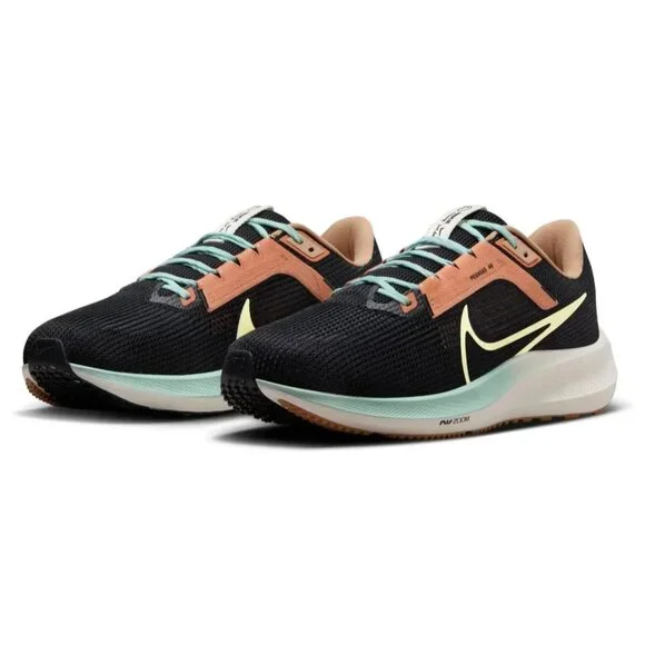 Nike Air Zoom Pegasus 40 - Men`s Running Shoes Black Brown FQ6852-081 NEW